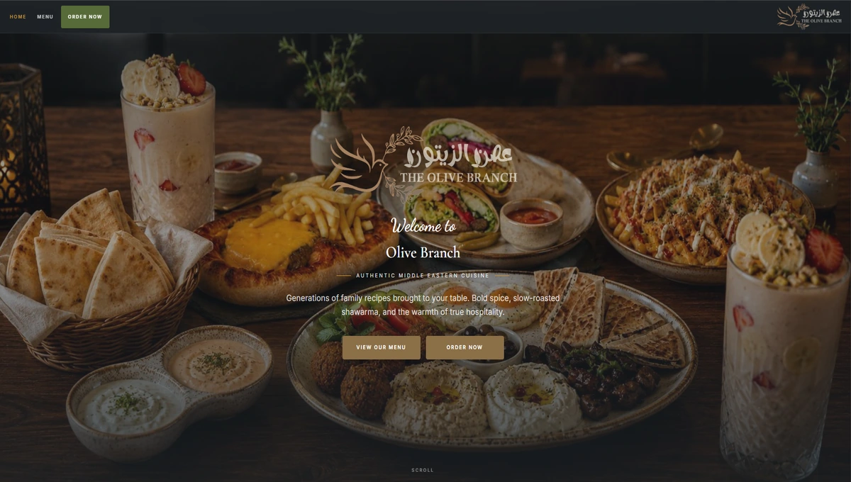 Olive Branch Ypsi website design project by Fresh Work Factory