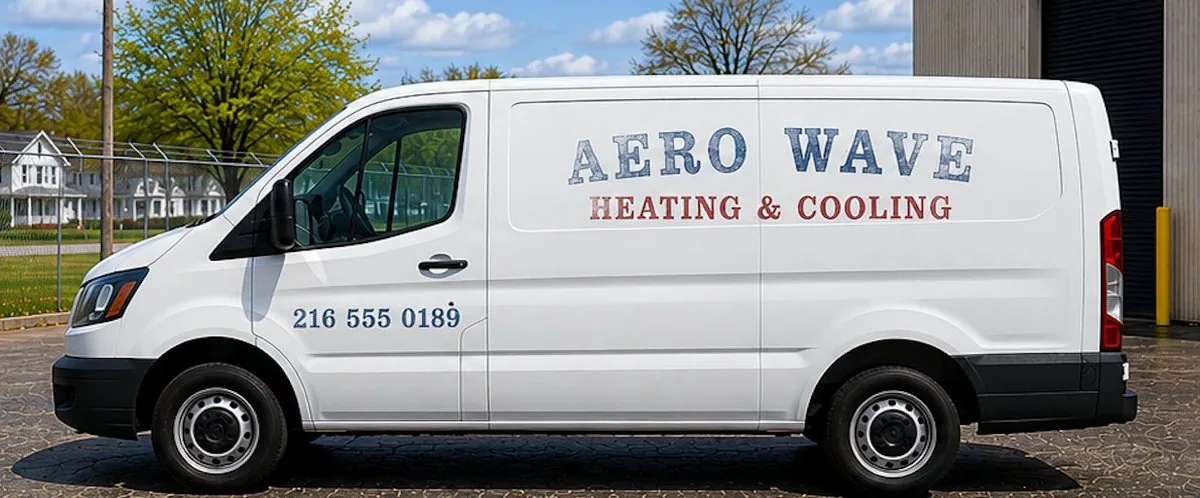 Commercial van before Fresh Work Factory vehicle graphics