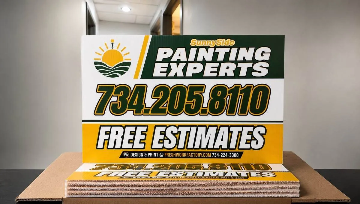 Fresh Work Factory counter display print