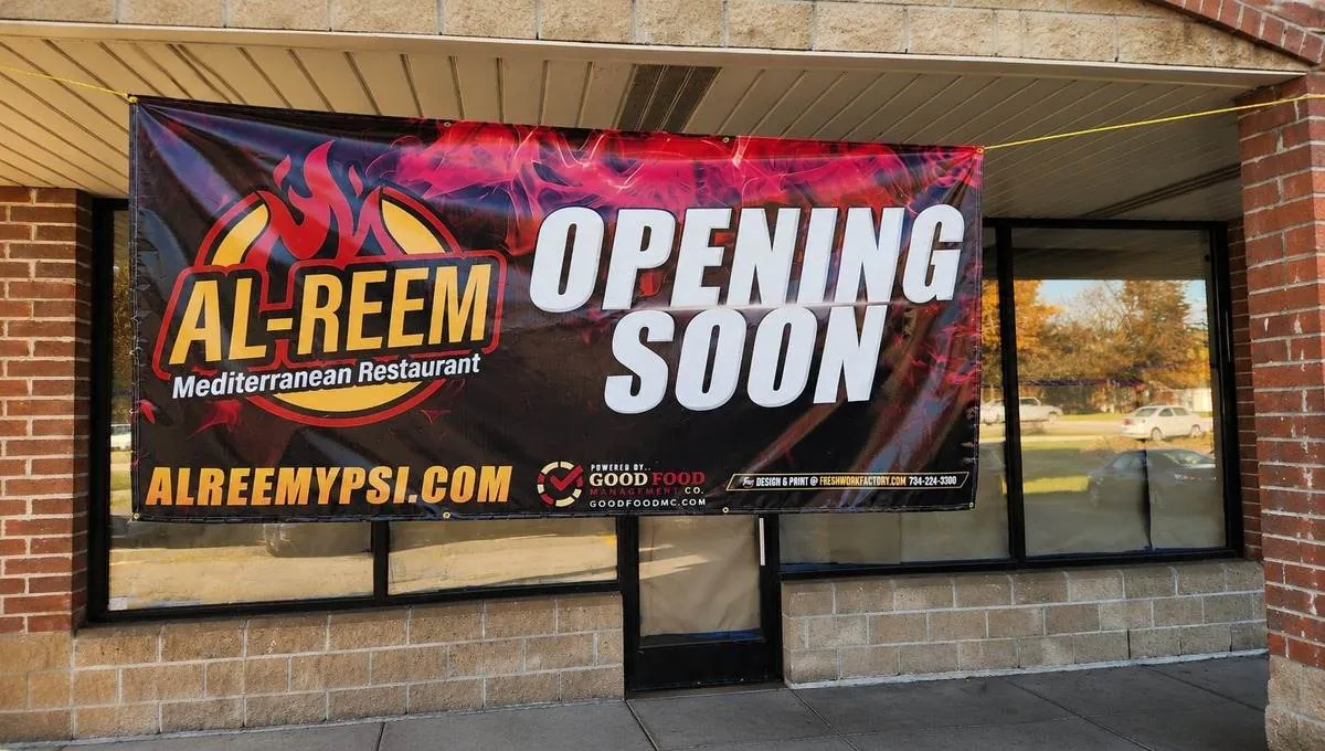Fresh Work Factory grand opening banner
