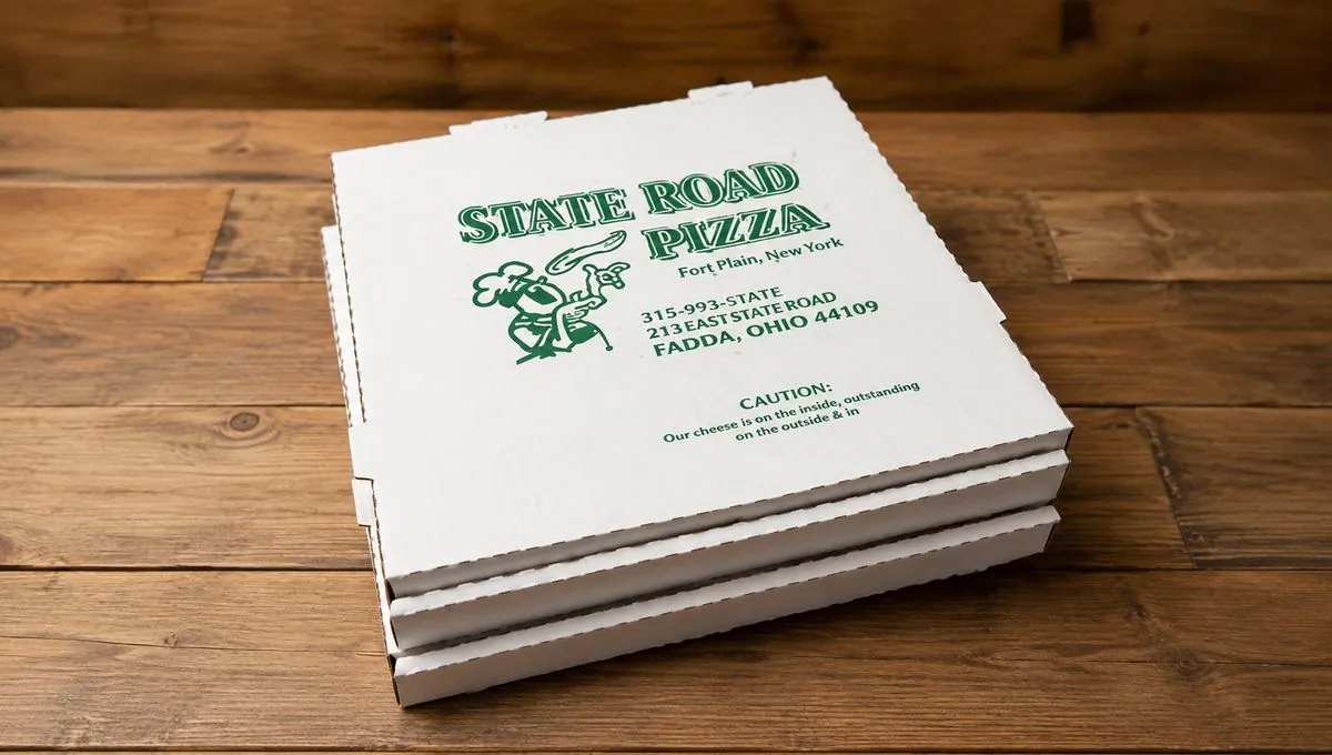 Fresh Work Factory custom printed restaurant pizza boxes